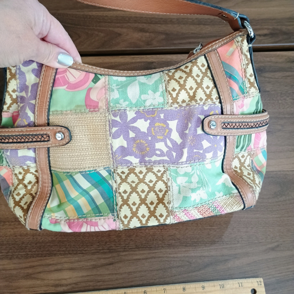 Fossil Multicolor Patchwork Shoulder Bag - Picture 5 of 10